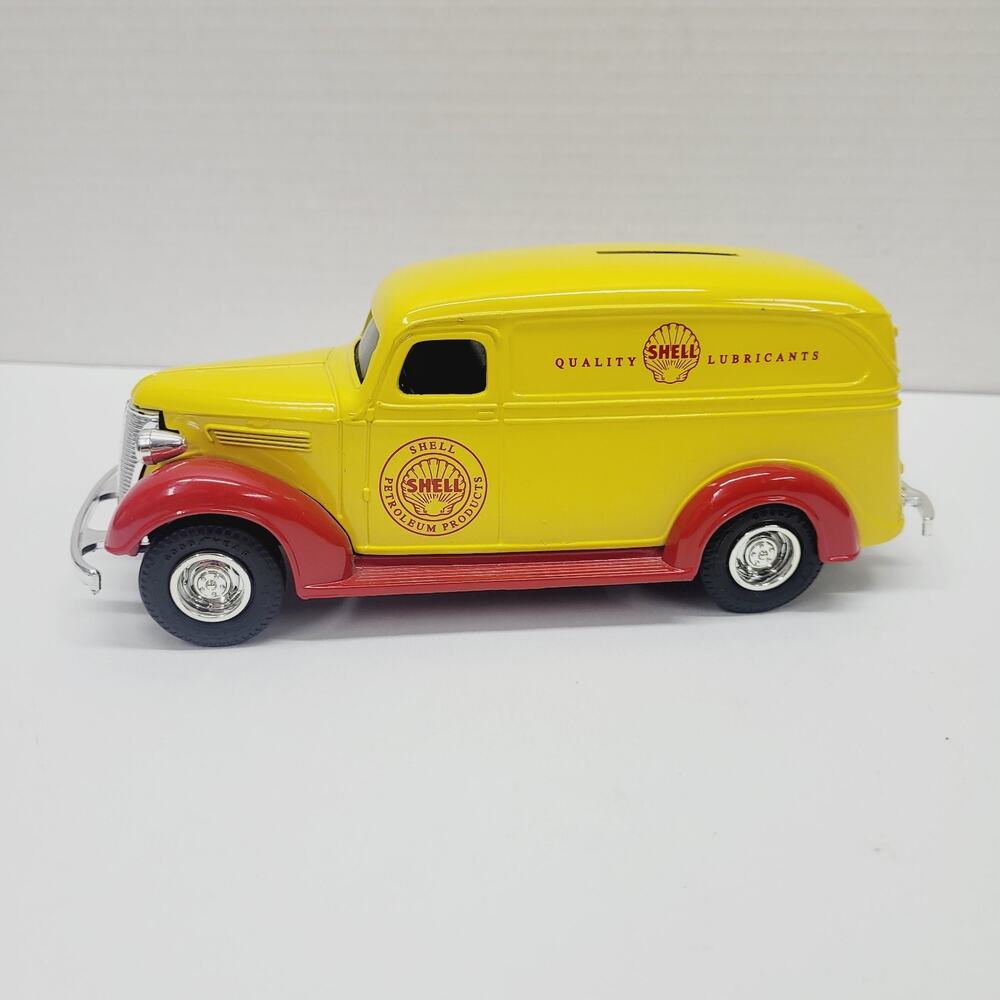 SHELL 1938 Chevrolet Panel Truck ERTL Diecast Coin Bank 1993 1/25th Scale #3894